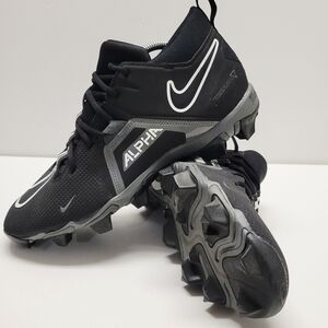 Nike Alpha Menace 3 Shark Football Cleats Black Size 11.5 Wide‎ CV0584-010